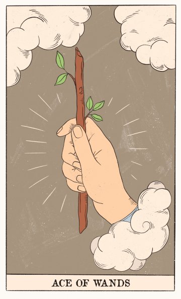 Асо на Жезлите (Ace of Wands) - Таро карта значение